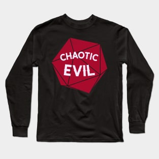 Chaotic Evil D20 Long Sleeve T-Shirt